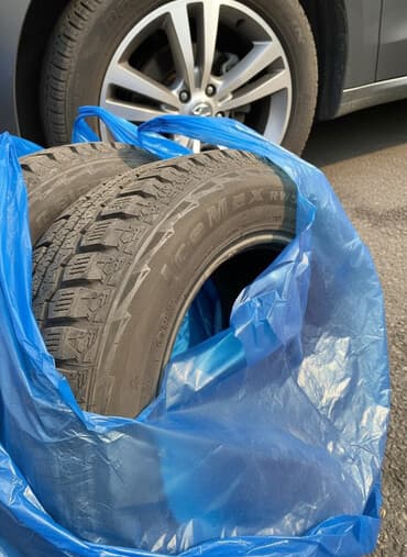 зимние шины для матиза: Колеса в сборе 215 / R 16, Зима, Б/у, Комплект, Легковые — 1