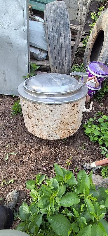 Котёл (казан) из нержавеющей стали с крышкой - Материал: пищевая at lalafo.kg Котёл (казан) из нержавеющей стали с крышкой - Материал: пищевая