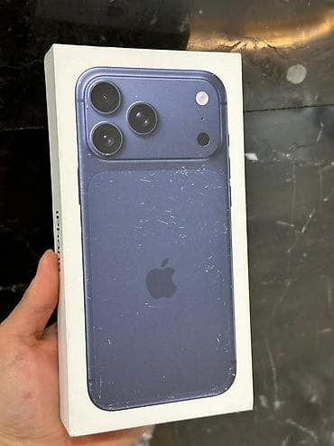 apple phone: IPhone 17 Pro Max, Новый, 256 ГБ, Синий, Коробка — 1