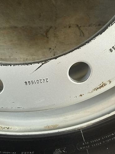 Шиналар жана дисктер: Дөңгөлөктөр монтажда 295 / 80 / R 22,5, Жаңы, 1 даана, Жүк ташуучу унаалар/Автобустар, Темир — 10