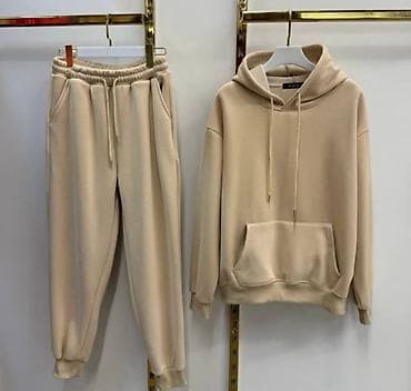 Пальто: Двойка худи: толстовка + штаны по выгодной цене. - Комплект в — 5