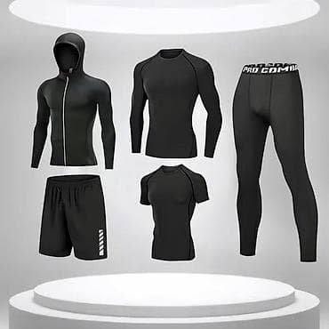 парные одежда: Мужской спортивный костюм, S, M, L, Новый, цвет - Черный, Самовывоз, Бесплатная доставка — 3