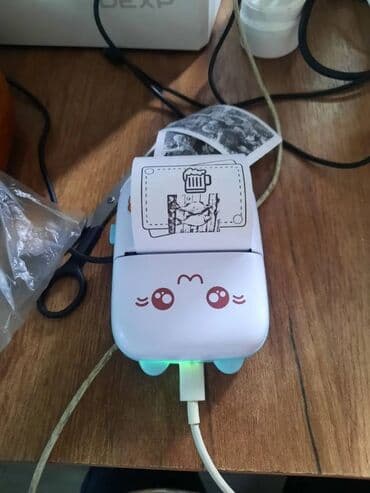 🖨️ Мини-принтер для печати с мобильного устройства Лёгкий и бесшумный