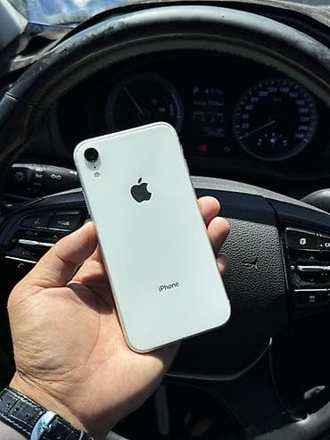 iphone xr 10: IPhone Xr, Б/у, 64 ГБ, Белый, Защитное стекло, Чехол, 100 % — 1