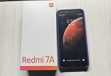 retmi: Redmi, Redmi 7A, Б/у, 32 ГБ, цвет - Черный, 2 SIM — 2