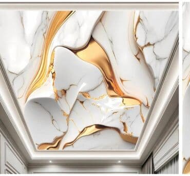 требуются монтажники натяжных потолков: Натяжной потолок Глянцевое, Матовое, 3D потолки Бесплатный замер, Гарантия, Монтаж — 5