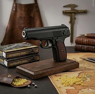 цена пистолет: Игрушечный пневматический пистолет Airsoft (Металлический) ​Стильный — 3