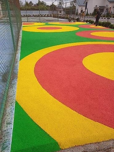 нумерация: Резиновое покрытие для спортивных и детских площадок - Тип — 2