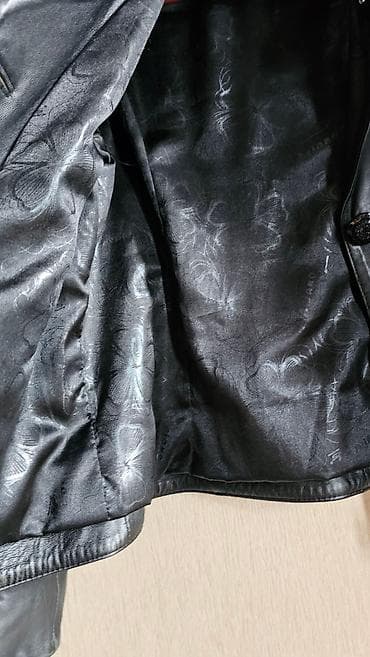 Прокат одежды: Натуральная кожа пиджак размер 46-48 немного порвало у кармана, при — 4