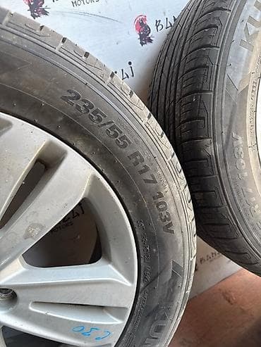 r17 4100: Колеса в сборе 235 / 55 / R 17, Лето, Б/у, Комплект, Легковые, Литые, отверстий - 5 — 6