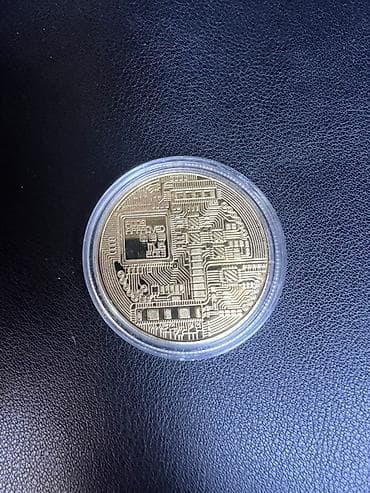 обучение криптовалюты: Памятная сувенирная монета Bitcoin (реплика) - Диаметр: около 40 мм — 2