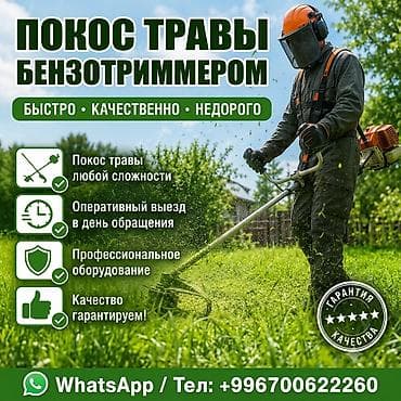 Уборка территории: Уборка территории, Стрижка газона — 1