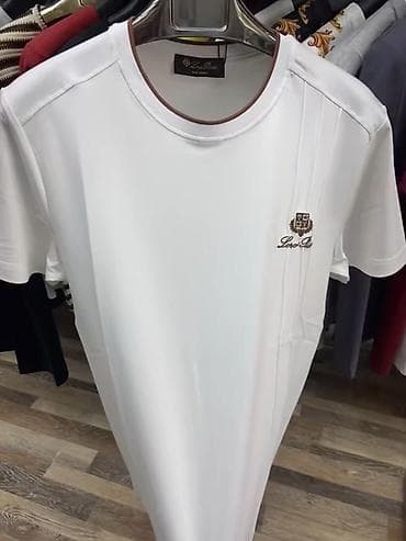 белый бюстгальтер: Мужская футболка, M, L, XL, Loro Piana, Новый, Самовывоз, Платная доставка — 4