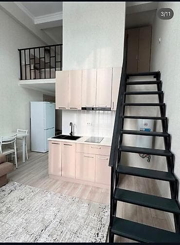 Квартиры: 1 комната, 28 м², Аламедин-1 мкр Элитка, 2 этаж, Свежий ремонт — 5