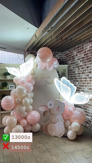 балон 12: Воздушные шарики и декоративные композиции для выписки из роддома — 3