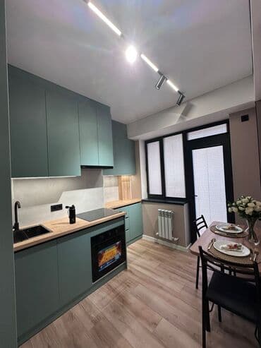 сдаю квартиру 2 к студ центр новый ремонт в квартире имеется все необходимое район панфиловабоконбаева: 2 комнаты, 40 м², Элитка, 8 этаж, Дизайнерский ремонт — 7