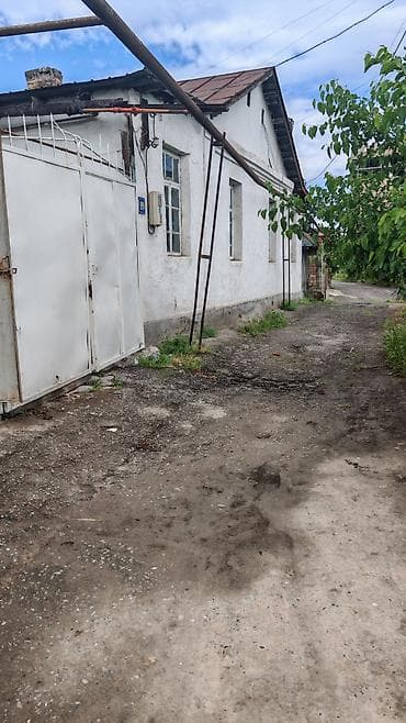 домашняя горка: Одноэтажный дом с придомовой территорией и металлическими въездными — 1