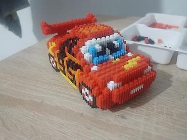 машина игурушка: Конструктор-нано-блоки «Молния Макквин» (Cars) новый - Тематический — 2