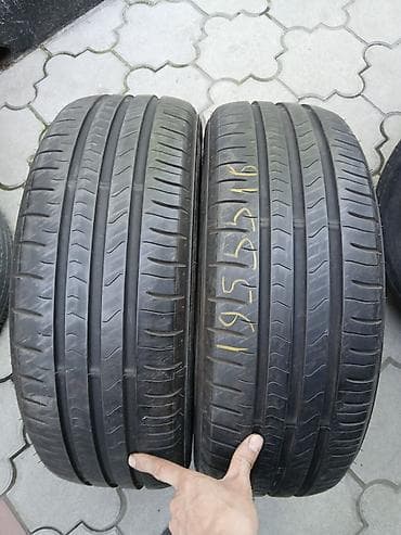 7a fe: Шины 195 / 55 / R 16, Лето, Б/у, Пара, Легковые, Таиланд, Falken — 1