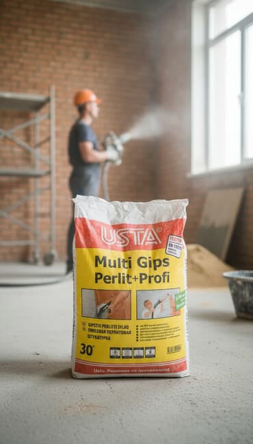 профил для гипсакартон: Штукатурка USTA, Гипсовая, Машинного нанесения, Для обоев — 1