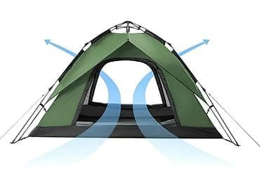 Палатки: Палатка Naturehike быстросборная, 3–4 места, цвет только синий! - — 3
