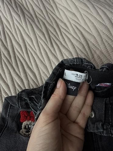 Коляски: Детские джинсы ZARA x Disney, серо-черные - Коллекция Disney: вышитый — 5