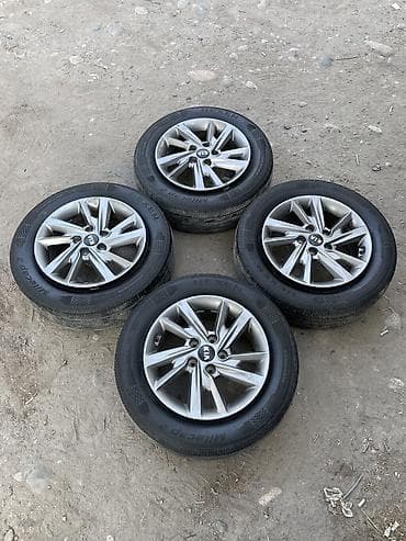 Диски: Литые Диски R 16 Kia, Комплект, отверстий - 5, Б/у — 4
