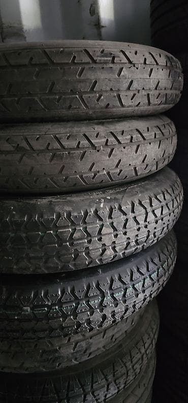 Шиналар жана дисктер: Дөңгөлөктөр монтажда <130 / 70 / R 14, All-season, Колдонулган, Камдык, Жеңил унаалар, Темир, тешиктери - 5 — 3