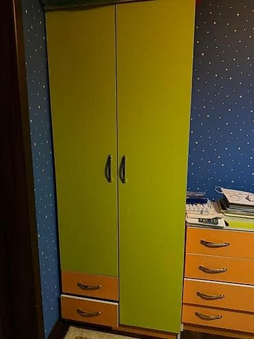 fred perry: Детская мебельный комплект в ярких цветах (лайм/оранжевый): - Кровать — 3