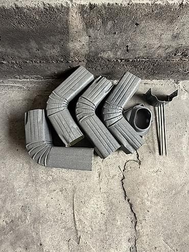 на забой: Водосточная система из металла (квадратный профиль) Состав комплекта — 1