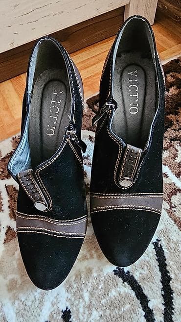 pull and beer: Ботильоны. Одевала один раз. Замша — 3