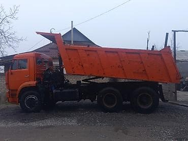 отбойник трактор: КАМАЗ самосвал, оранжевый, 6x4. - Полноразмерный стальной — 4