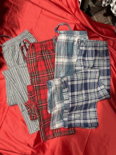 одежда новорожденных: Фланелевые штаны в клетку Тёплые, мягкие и очень уютные. Качественная — 2