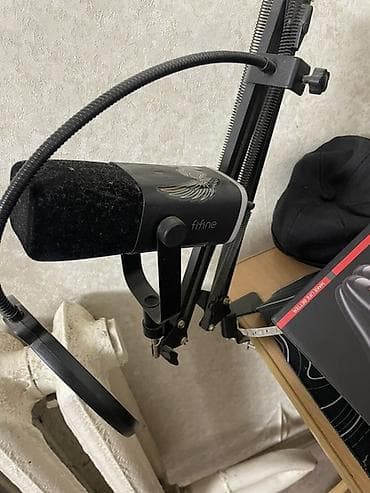 Вокалдык микрофондор: USB-микрофон Fifine с комплектом для настольной установки - — 1