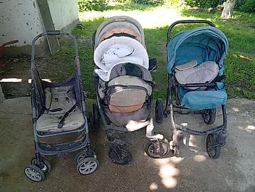 детская машина бишкек: Детские коляски — комплект из 3 штук. Состав: - Прогулочная коляска — 2
