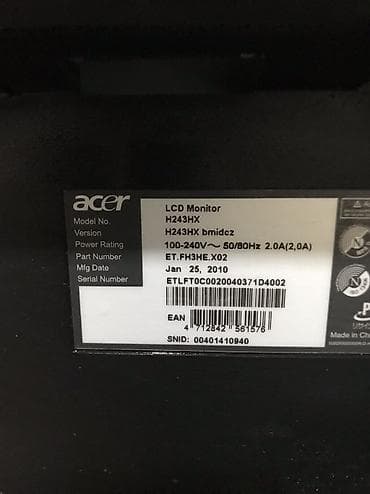 Модемы и сетевое оборудование: Монитор, Acer, LCD, 20" - 21" — 3