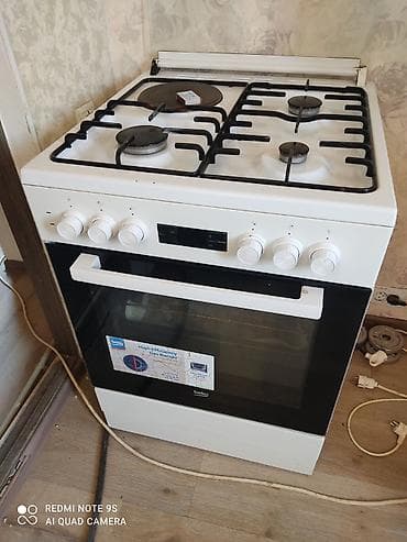 газ буратина: Газоэлектрическая плита Beko с духовкой - Рабочая поверхность: 4 — 1