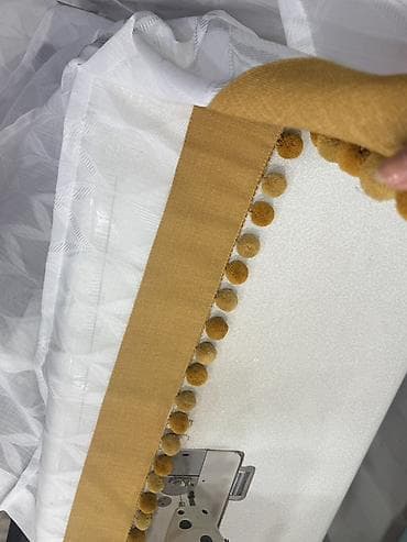 Декоративные шторы/текстиль с помпонами — пошив и отделка на заказ -