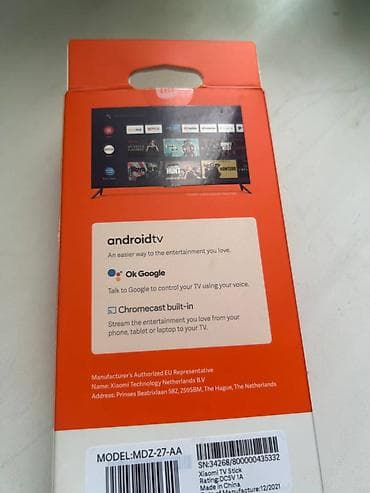 lalafo redmi note 8: Xiaomi TV Stick 4K (модель MDZ-27-AA) Компактный медиастриминг-стик с — 4