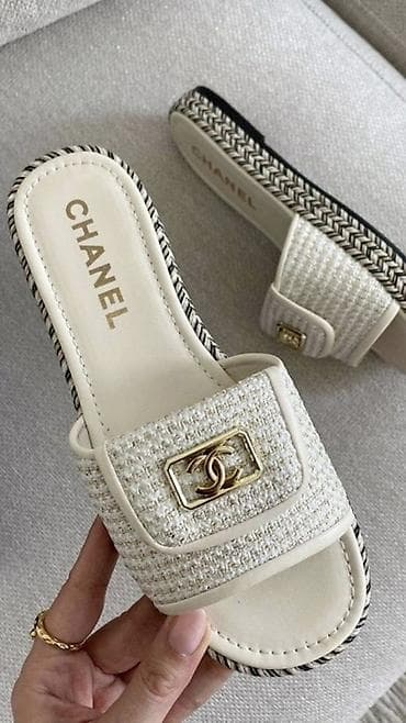 Женская обувь: Босоножки, 37, 38, Chanel, Новый, цвет - Белый, Самовывоз — 1