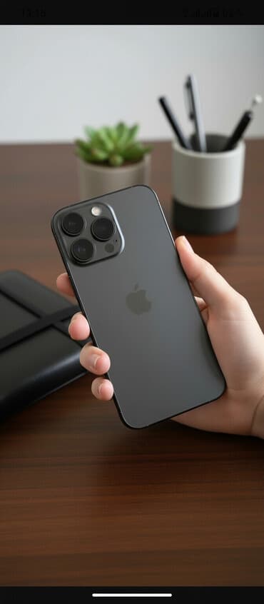 iphone 14 pro бишкек: IPhone 13 Pro, Колдонулган, 256 ГБ, Графит, Каптама, 90 % — 1