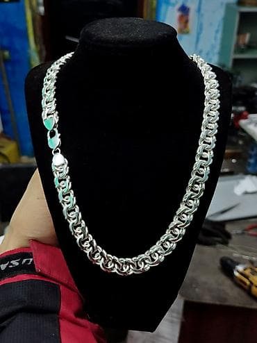 Жеке буюмдар: Серебряная цепь "Арабский Бисмарк" 55 грамм 55 см — 4