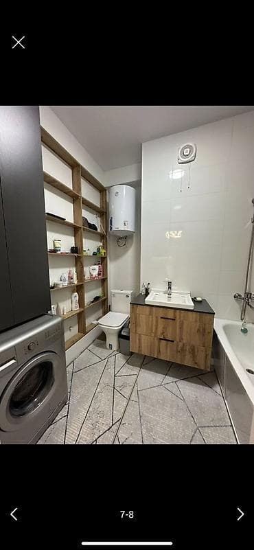 сдам 2 комнатную квартиру на длительный срок рядом джал бишкек: 2 комнаты, Без подселения, С мебелью полностью — 7