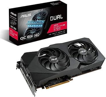 9070 xt: Видеокарта ASUS Dual Radeon RX 5700 8GB - Графический процессор: AMD — 1