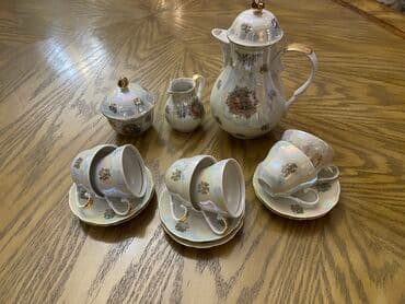 mitown кофе: Сервиз кофейный «Мадонна». 6 персон. Фарфор. ГДР. 15 предметов — 2