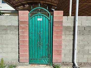 Распашные ворота: Металлические ворота и калитка - Комплект: двустворчатые распашные — 2