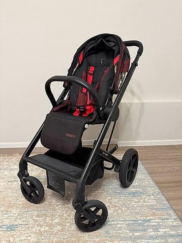 детский коляска бу: Коляска, Cybex, цвет - Черный, Б/у, Самовывоз — 1