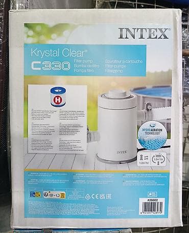 сачек для бассейна: Фильтрующий насос для бассейна Intex Krystal Clear C330 - Тип — 1