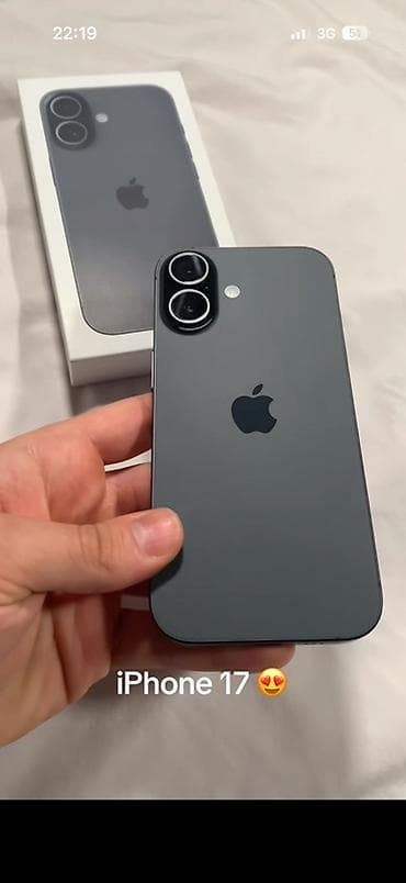 telefon iphone: IPhone 17, Графит, Коробка, 100 % — 1