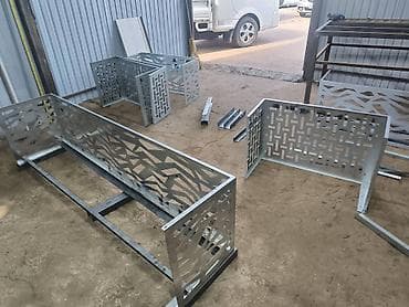 декоративная перегородка: Металлические декоративные экраны/перегородки с перфорацией - — 1